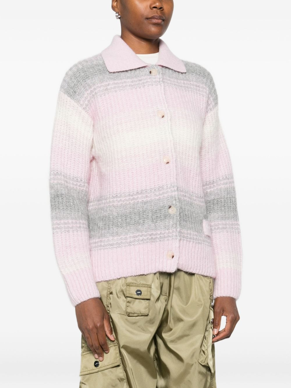 striped cardigan - 3