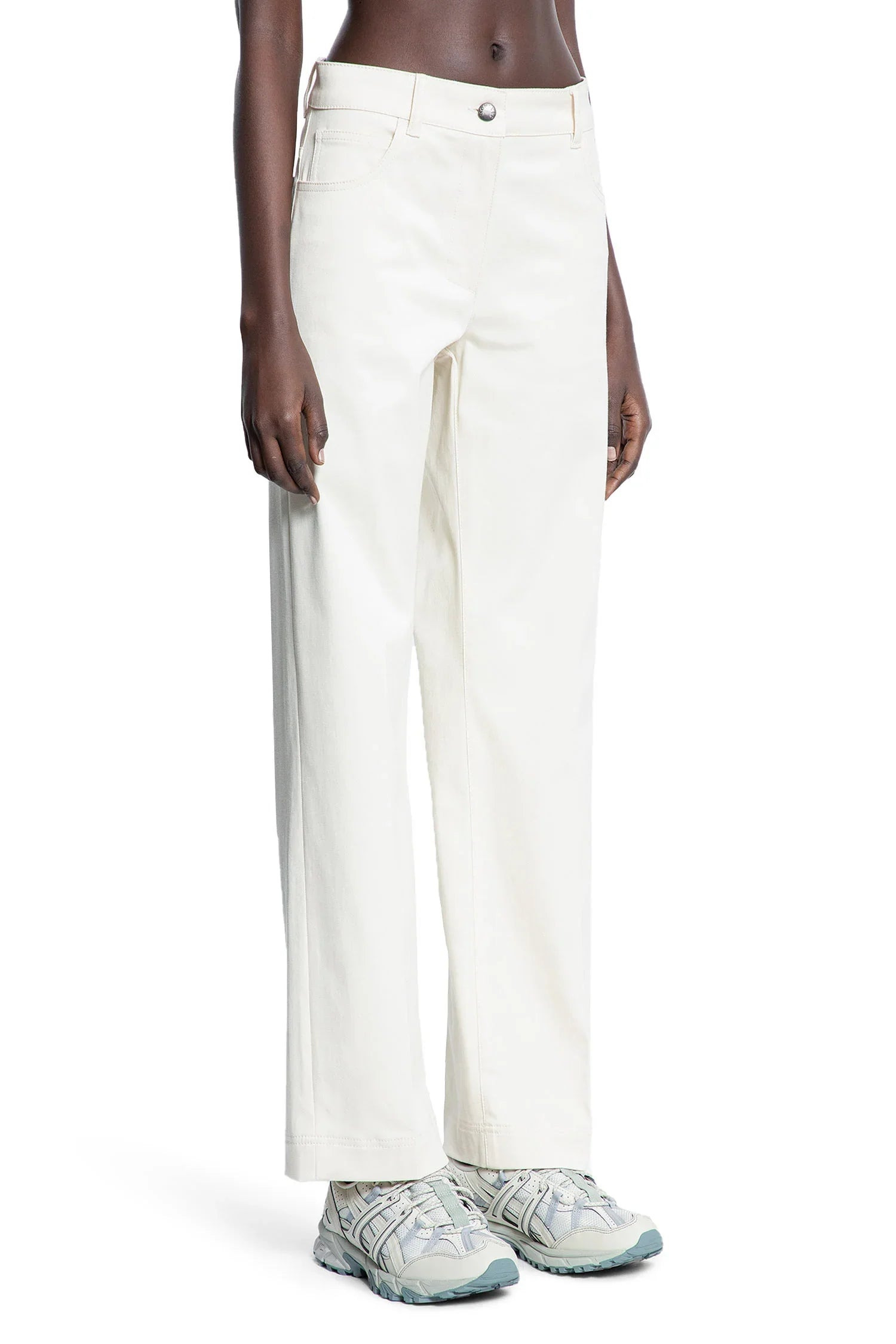 Cotton-Gabardine-Straight-Leg-Trousers - 2