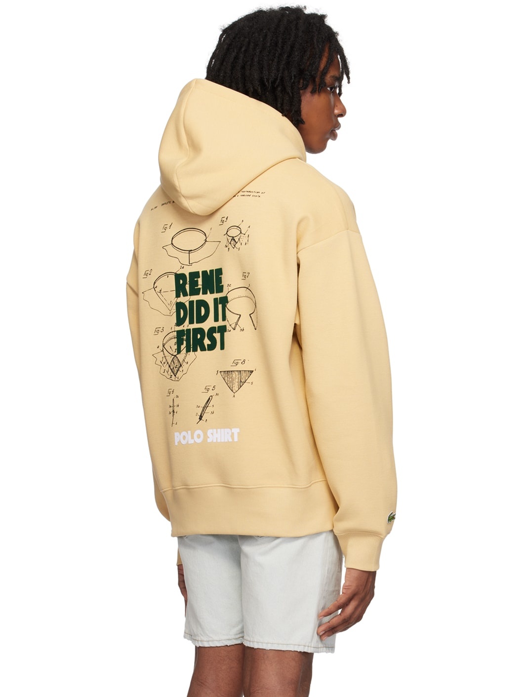 Beige Relaxed-Fit Hoodie - 3