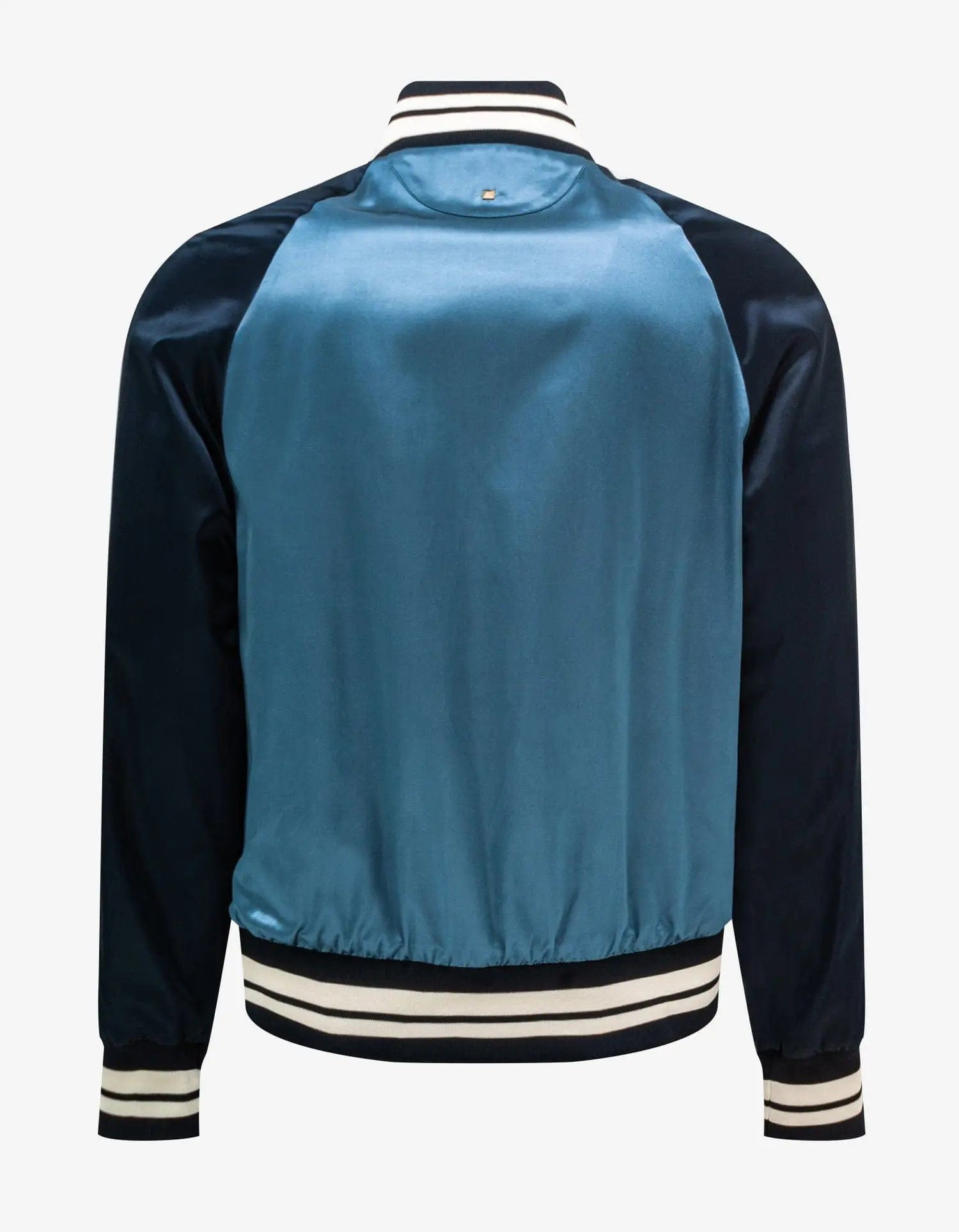 Valentino Blue Valentino Logo Patch Souvenir Jacket - 2
