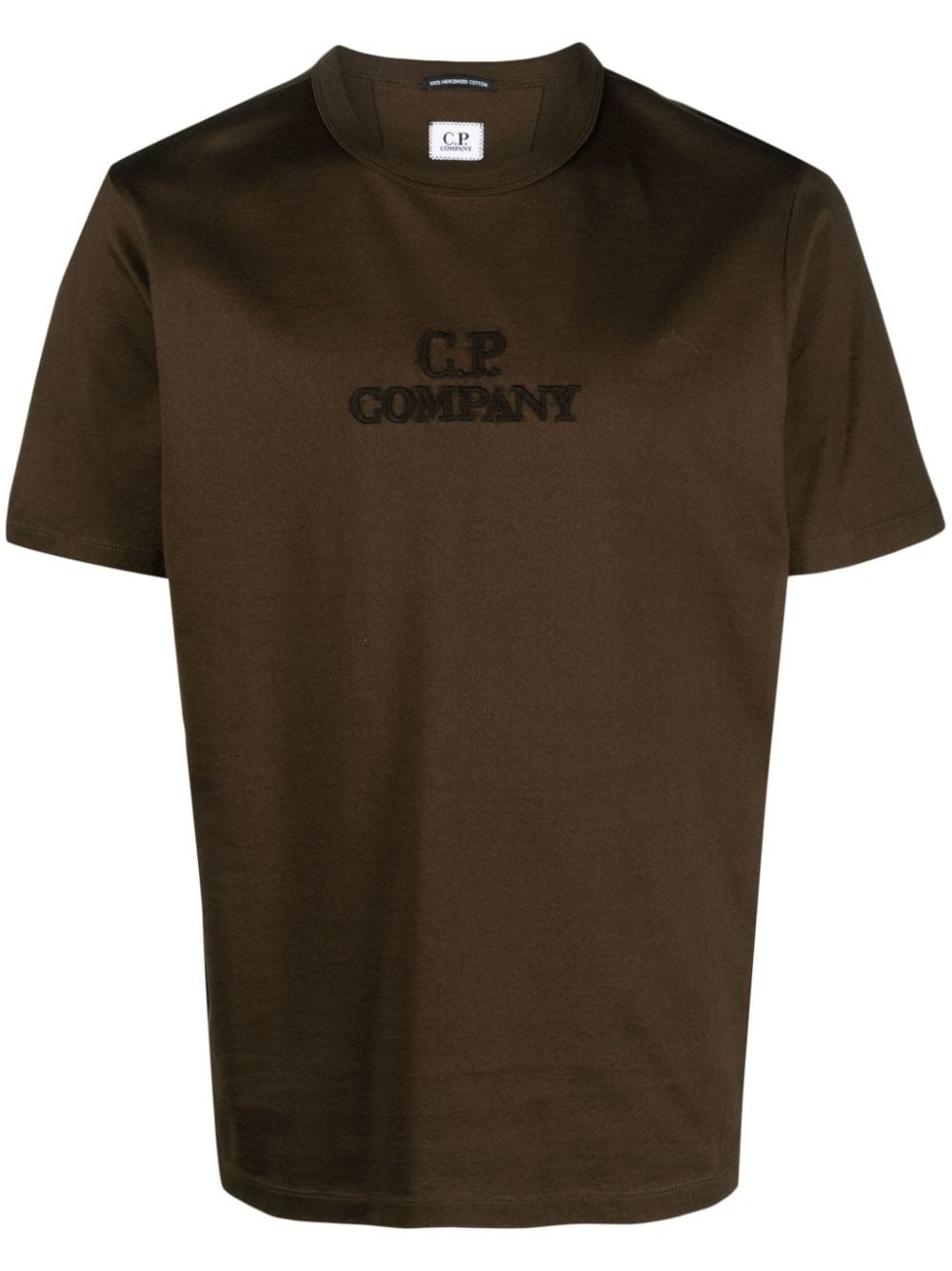 logo-embroidered cotton T-shirt - 1