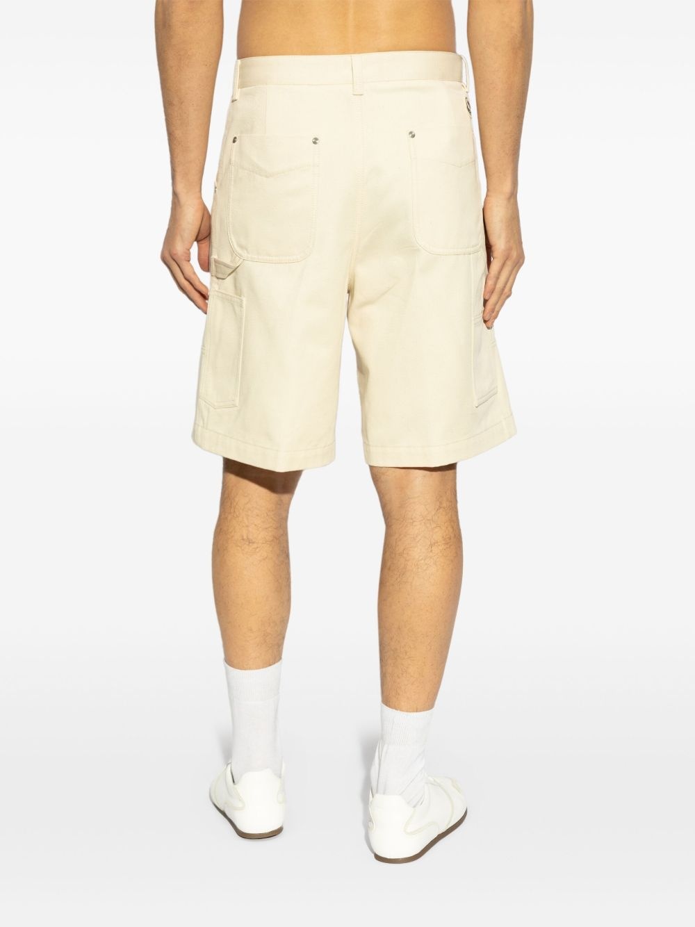 cotton denim shorts - 4