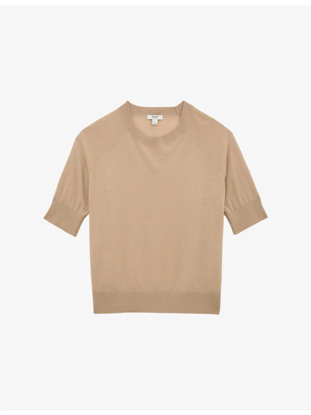 Suzzie Funnel-Neck Merino-Wool T-Shirt - 1