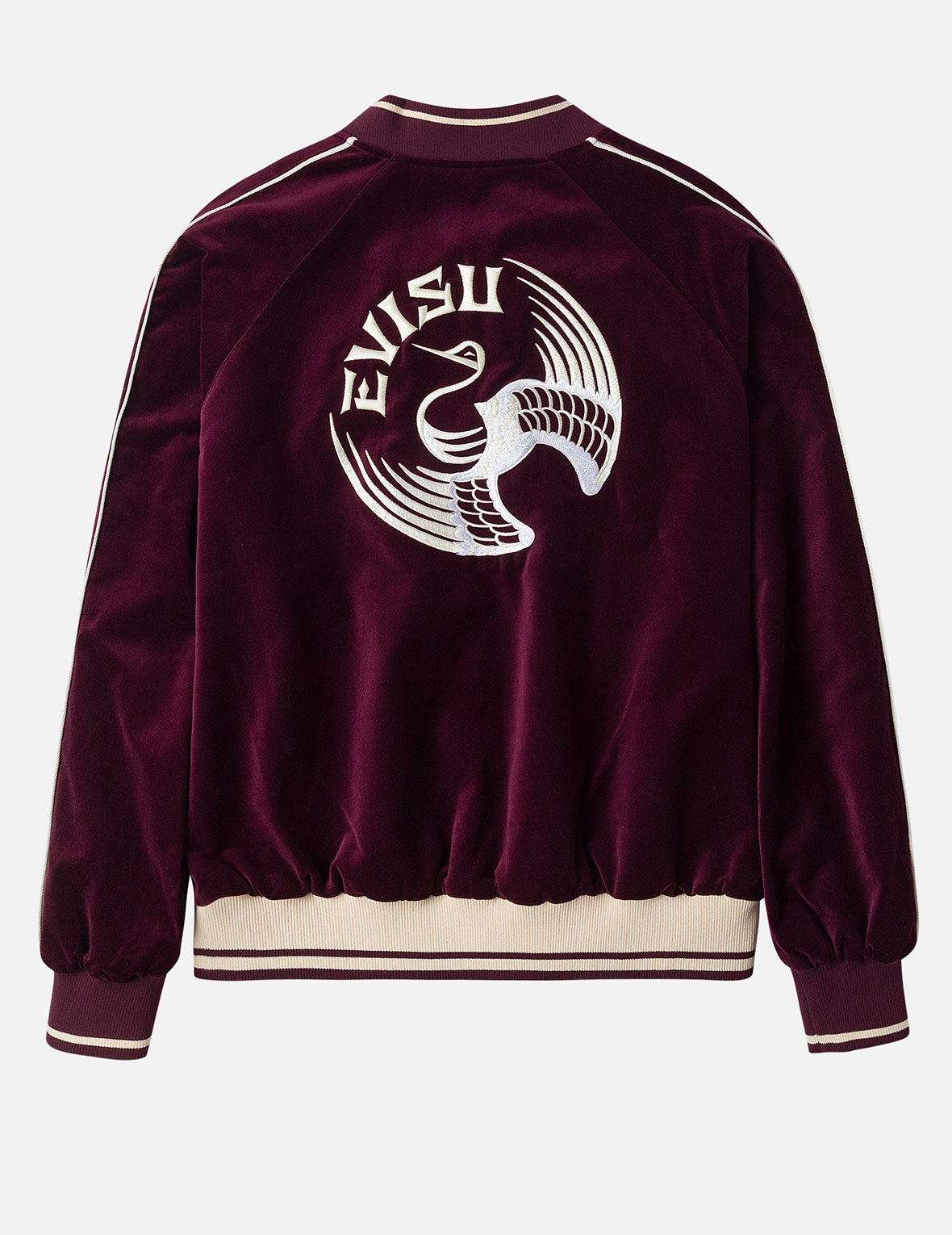 Crane and Logo Embroidery Regular Fit Reversible Bomber Jacket - 3