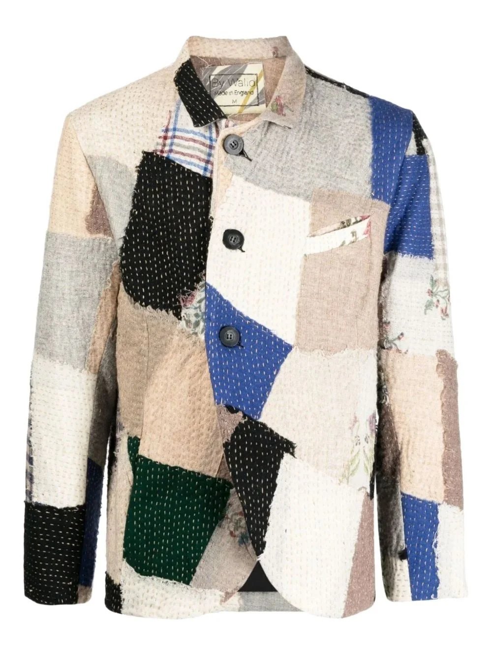 patchwork blazer - 1