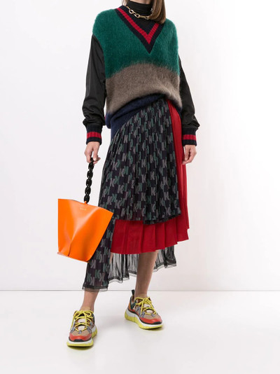 Kolor oversized colour-block jumper outlook