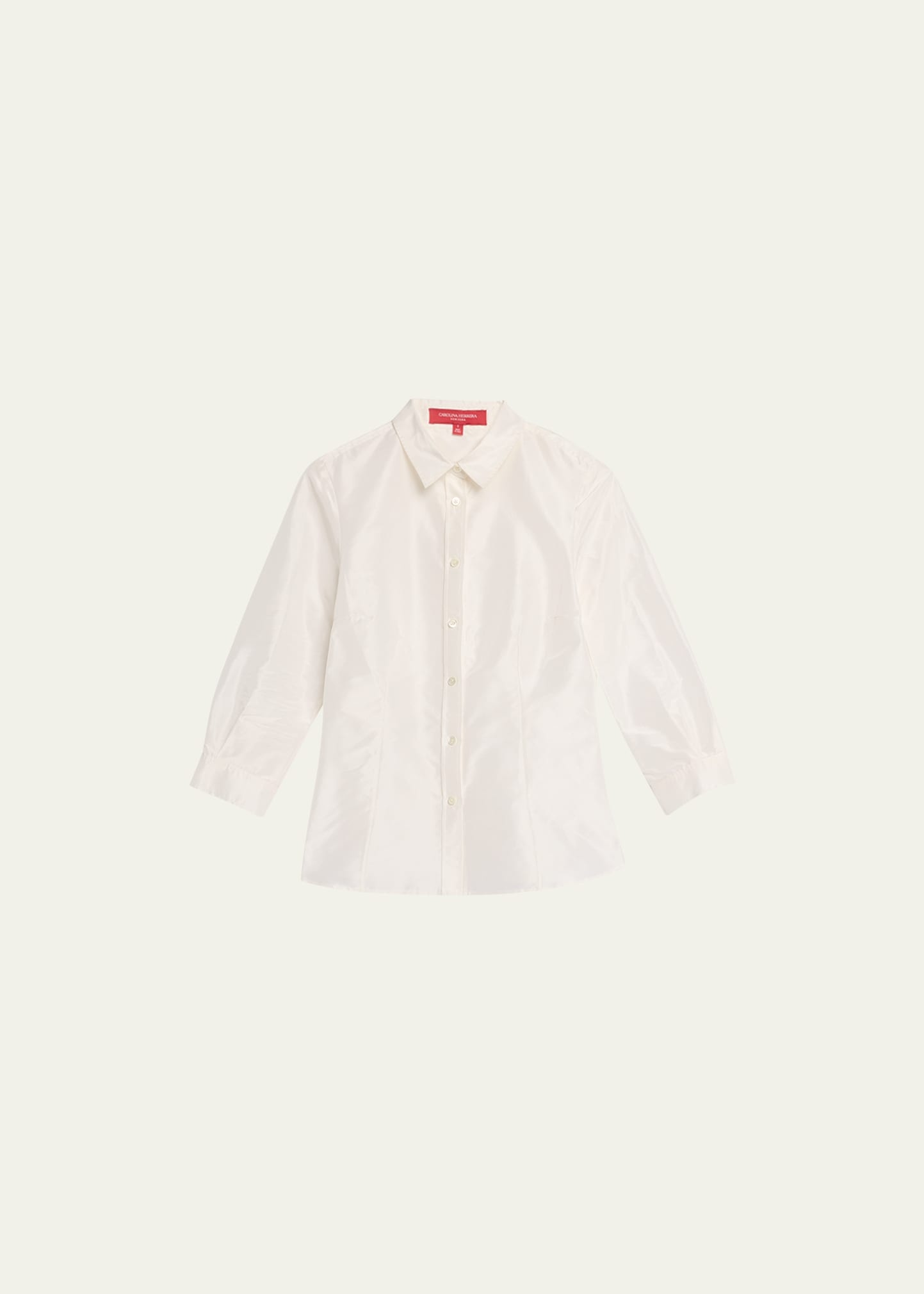 Taffeta Button-Front Shirt - 1