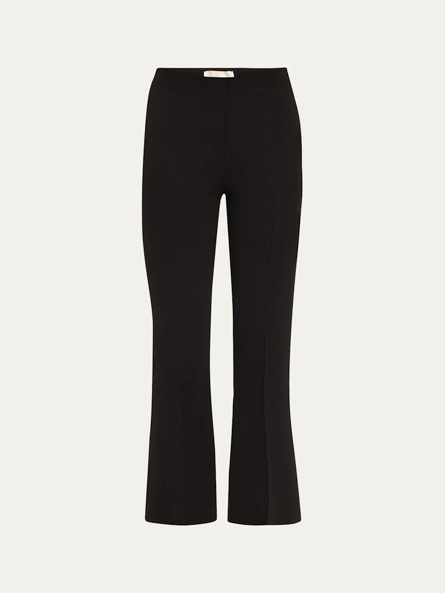 Cropped Kick Flare Pants - 1