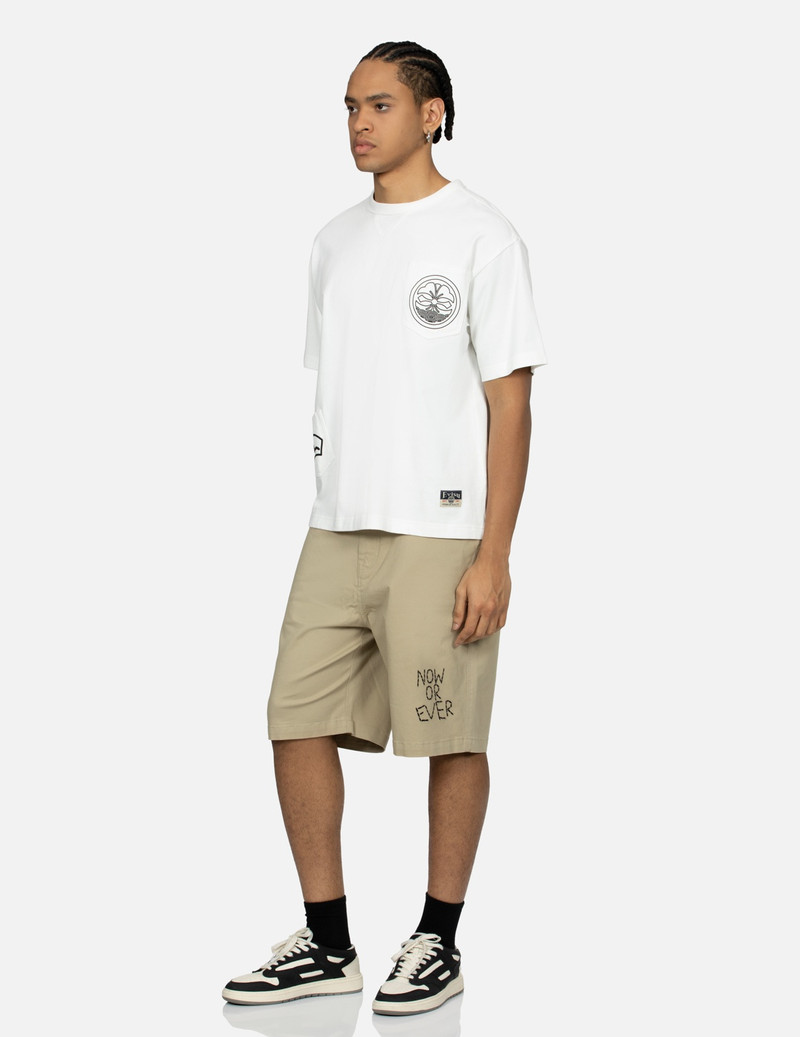 MULTI-POCKET PRINT AND SEAGULL BRUSHSTROKE DAICOCK PRINT RELAX FIT T-SHIRT 4