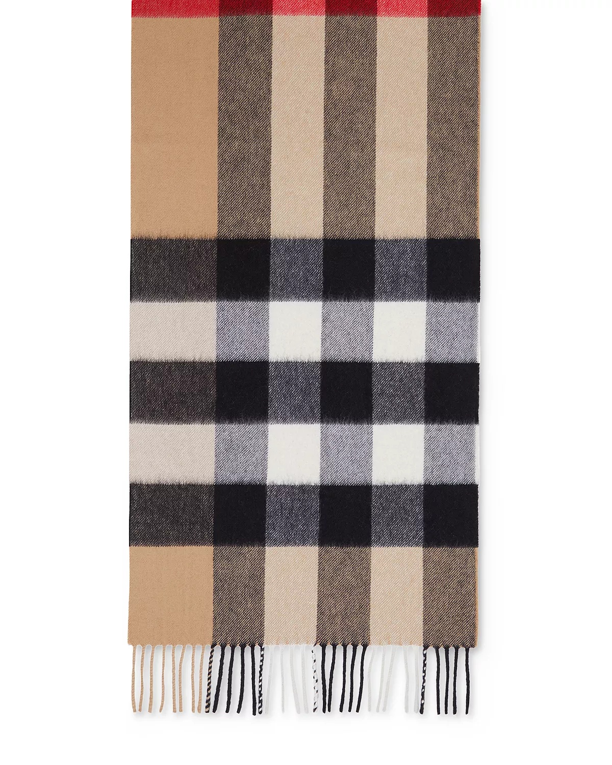 Half Mega Check Scarf - 4