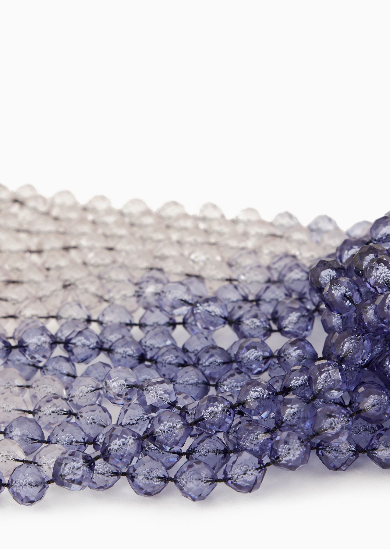 Gradient multistrand necklace with knot - 2