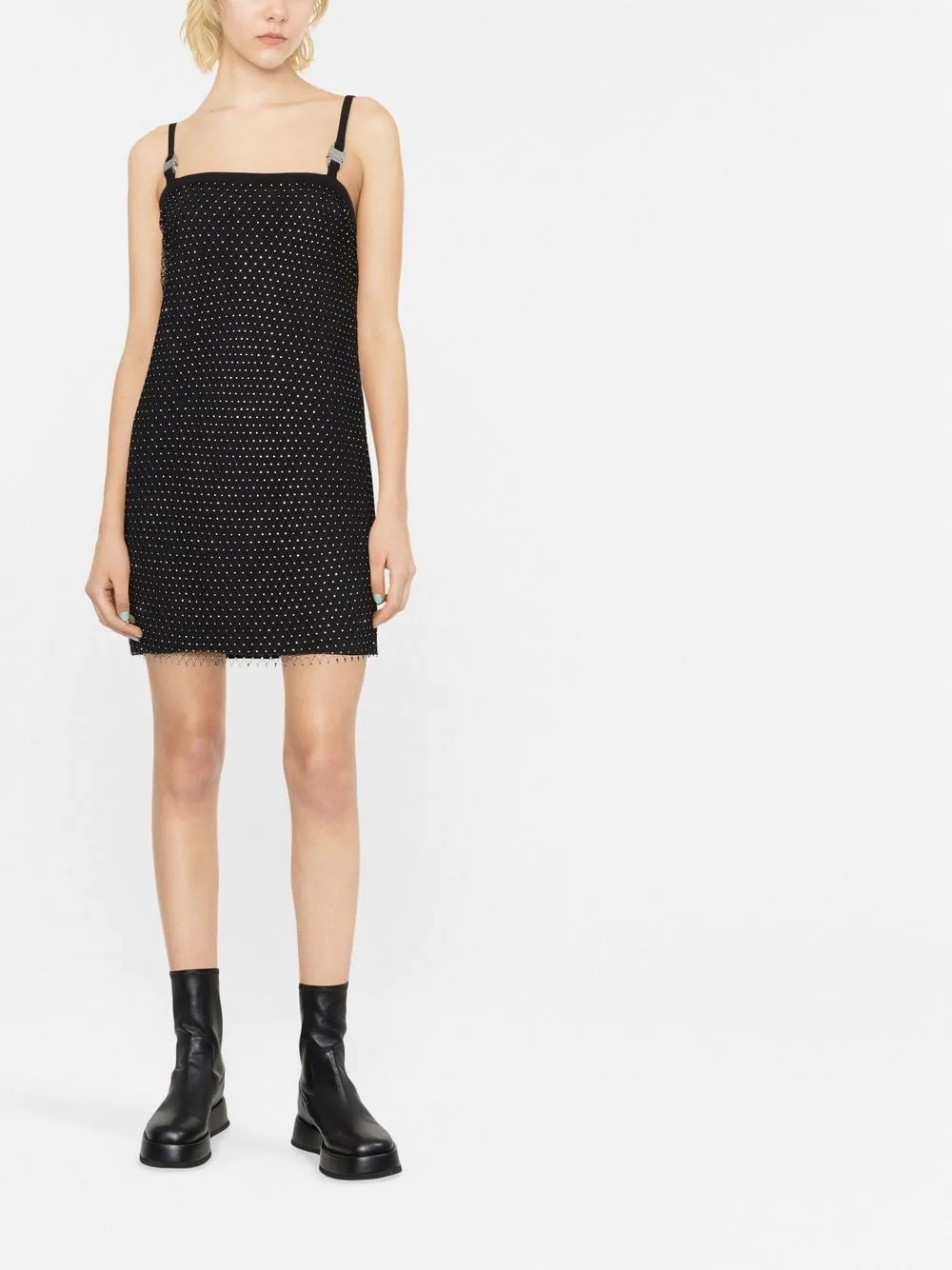 crystal-embellished slip dress - 2