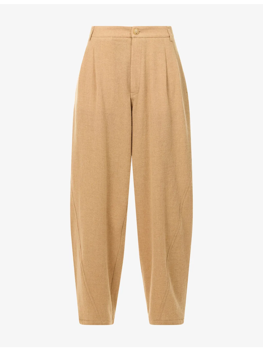Phebe Wide-Leg Cashmere Wool Trousers - 1