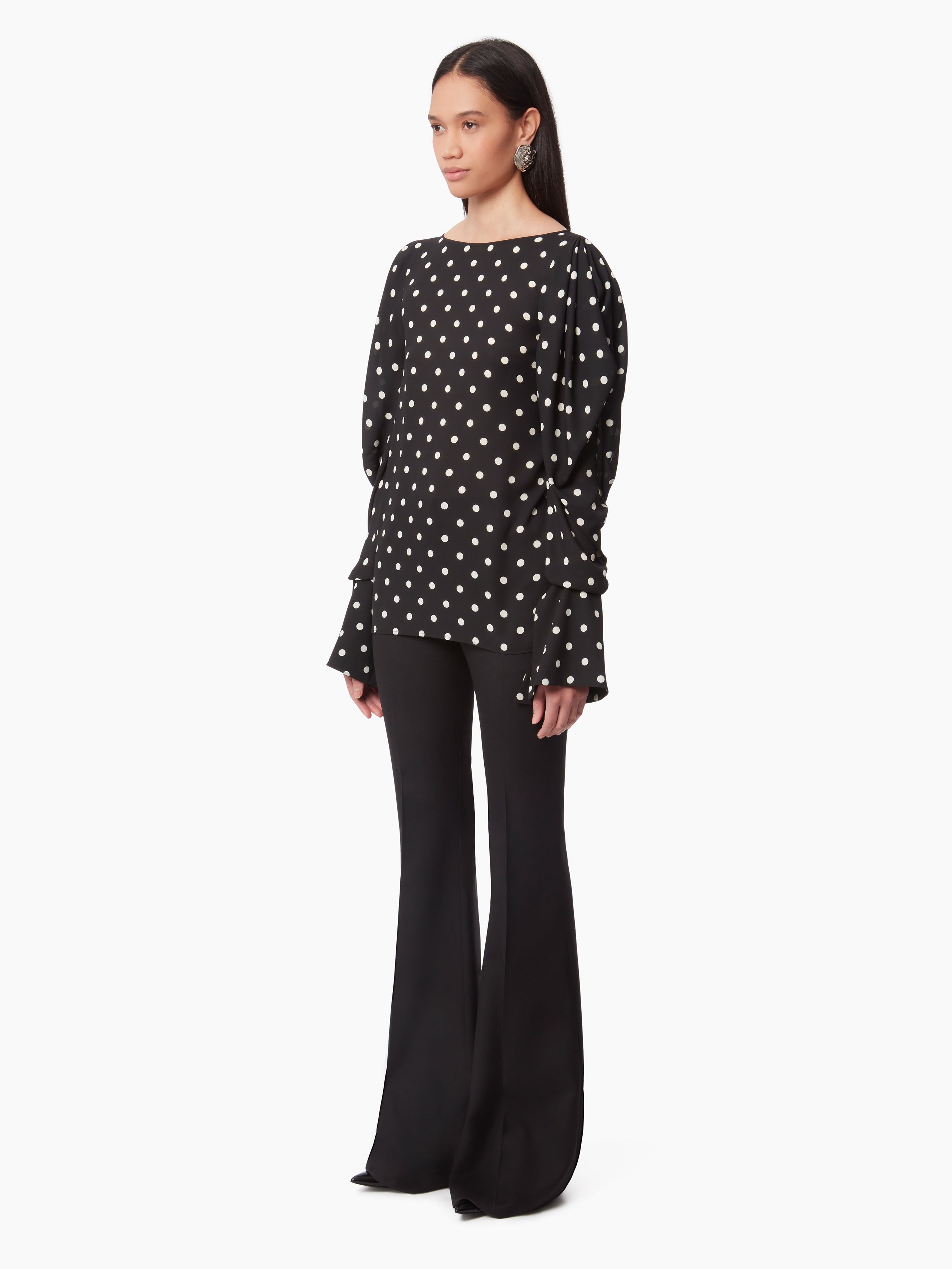 BLOUSE WITH PUFF SLEEVES - 2
