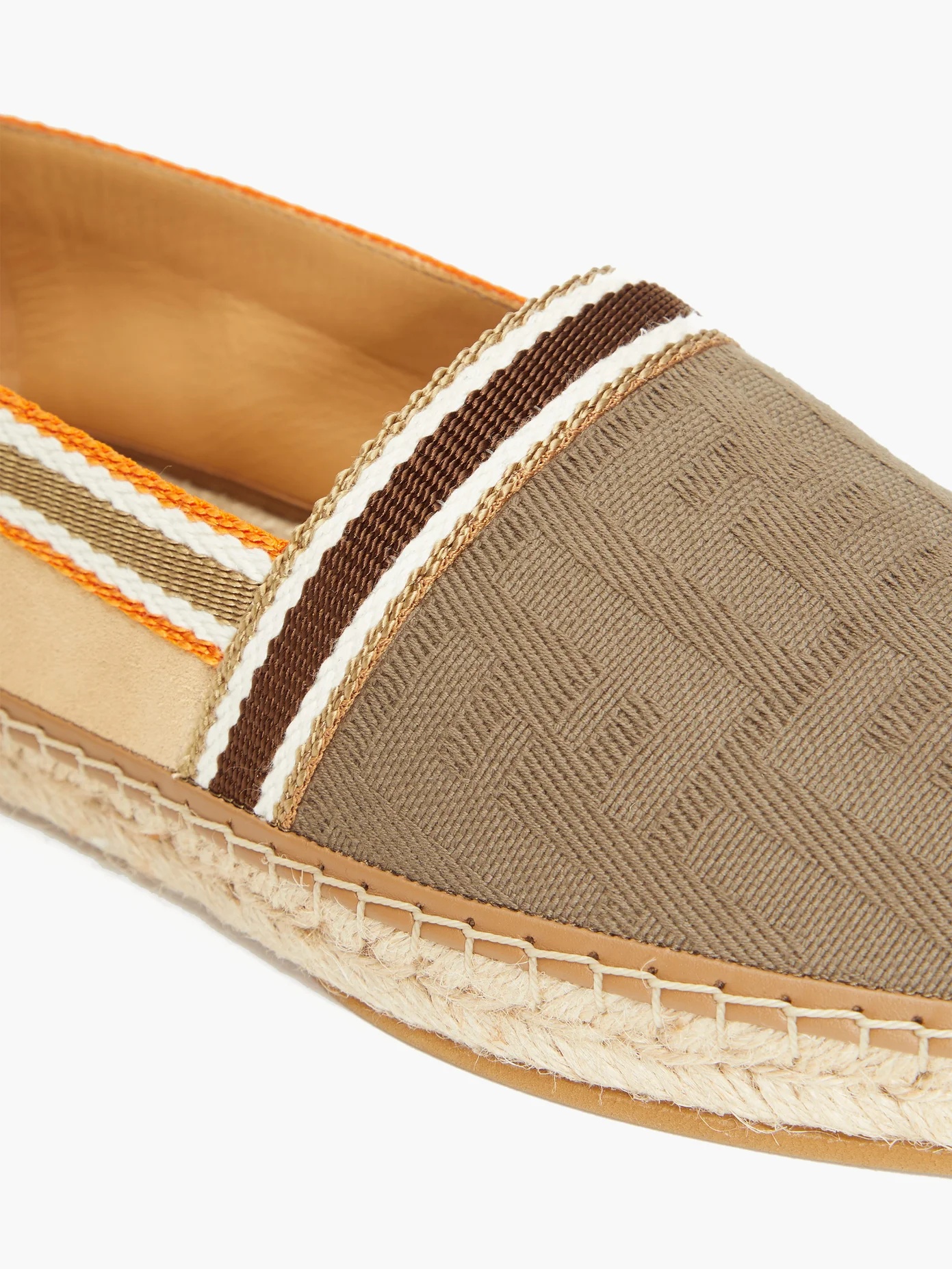 FF-jacquard canvas espadrilles - 6