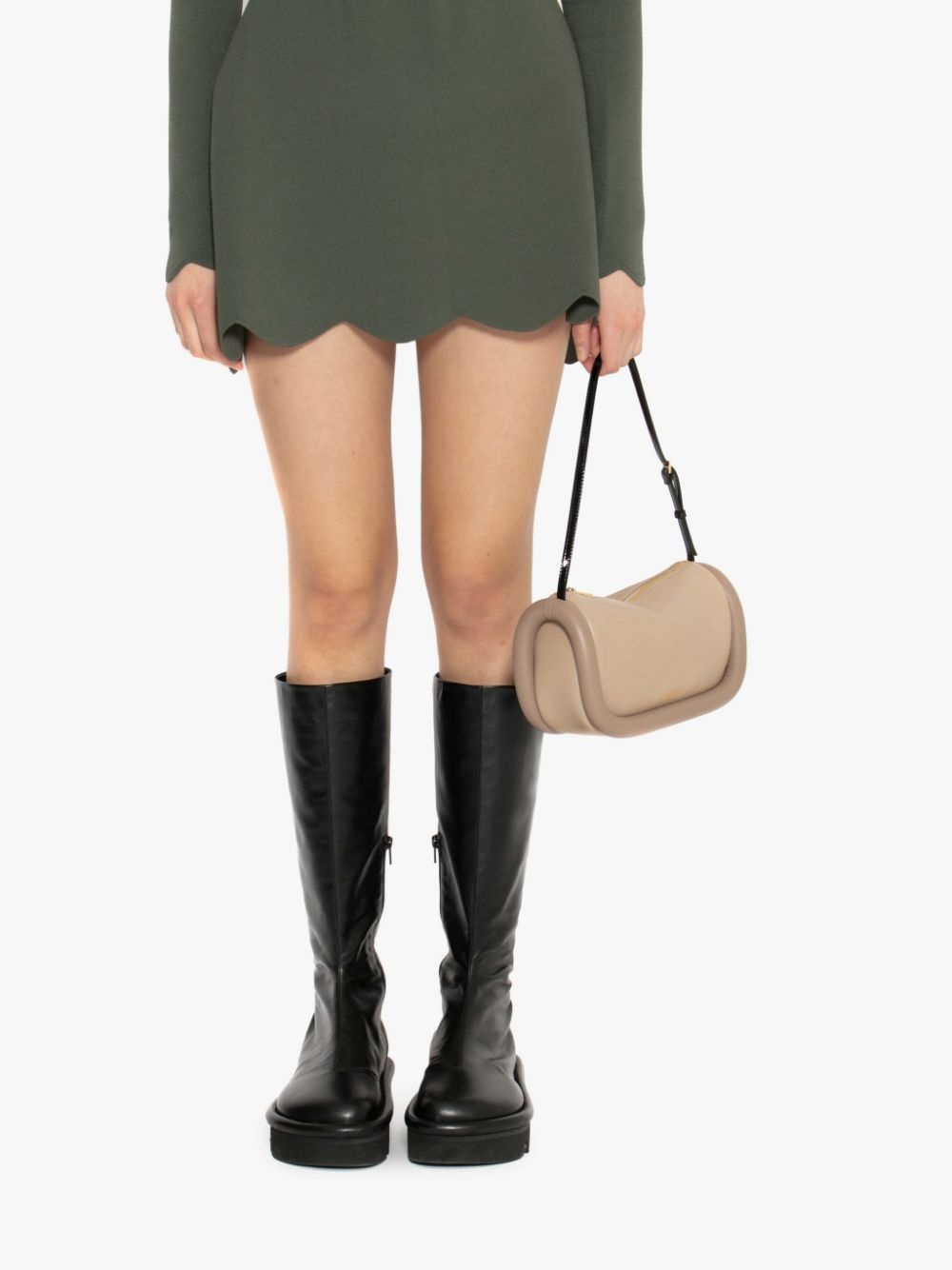 SCALLOPED HEM MINI SKIRT - 5
