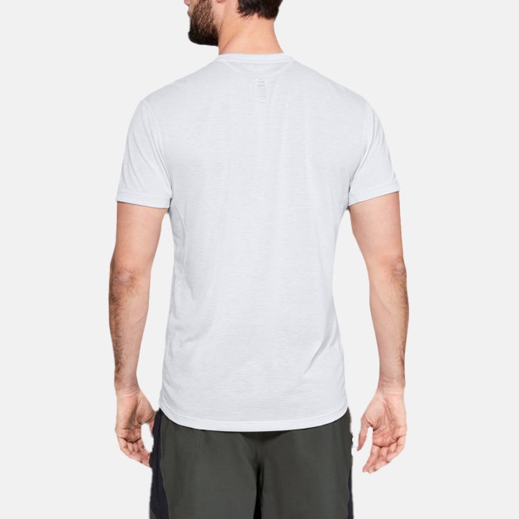 Men's Under Armour Streaker Series Running Sports Short Sleeve Gray 1326579-014 - 4