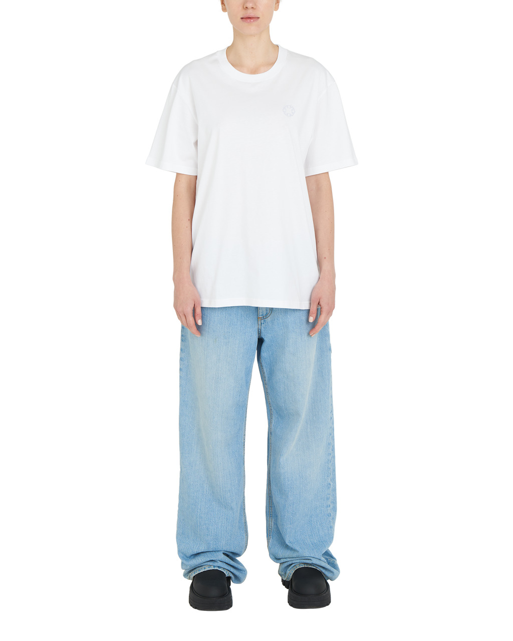 Tシャツ・カットソー   Mixed Askin Essential Short Sleeve T 5FT1076 Calvin Klein Mixed Askin Essential Short Sleeve T 5FT1076