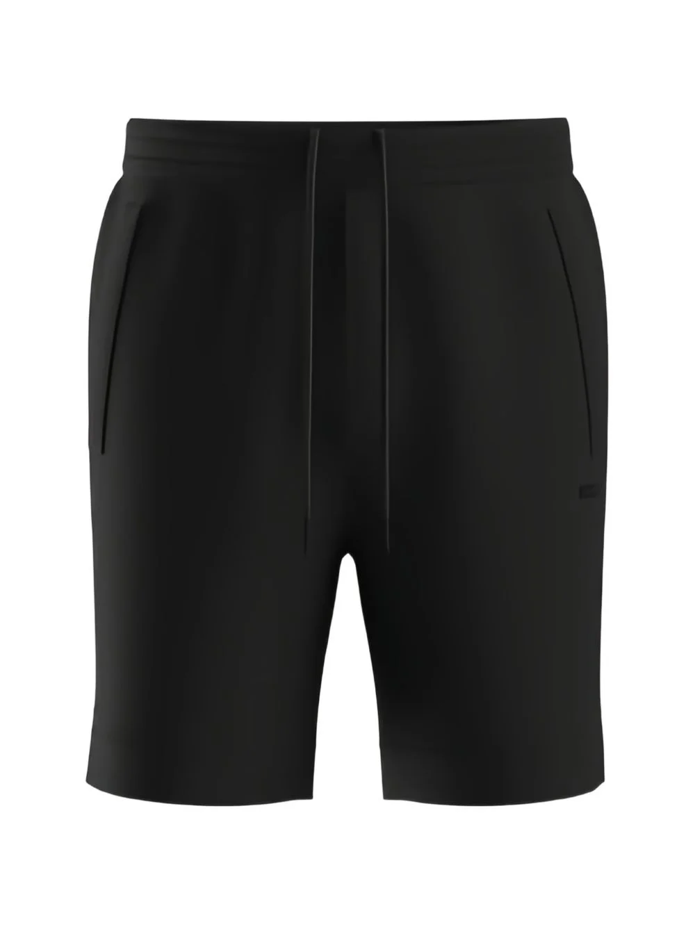 logo-embroidered shorts in cotton-blend piqué jersey - 1