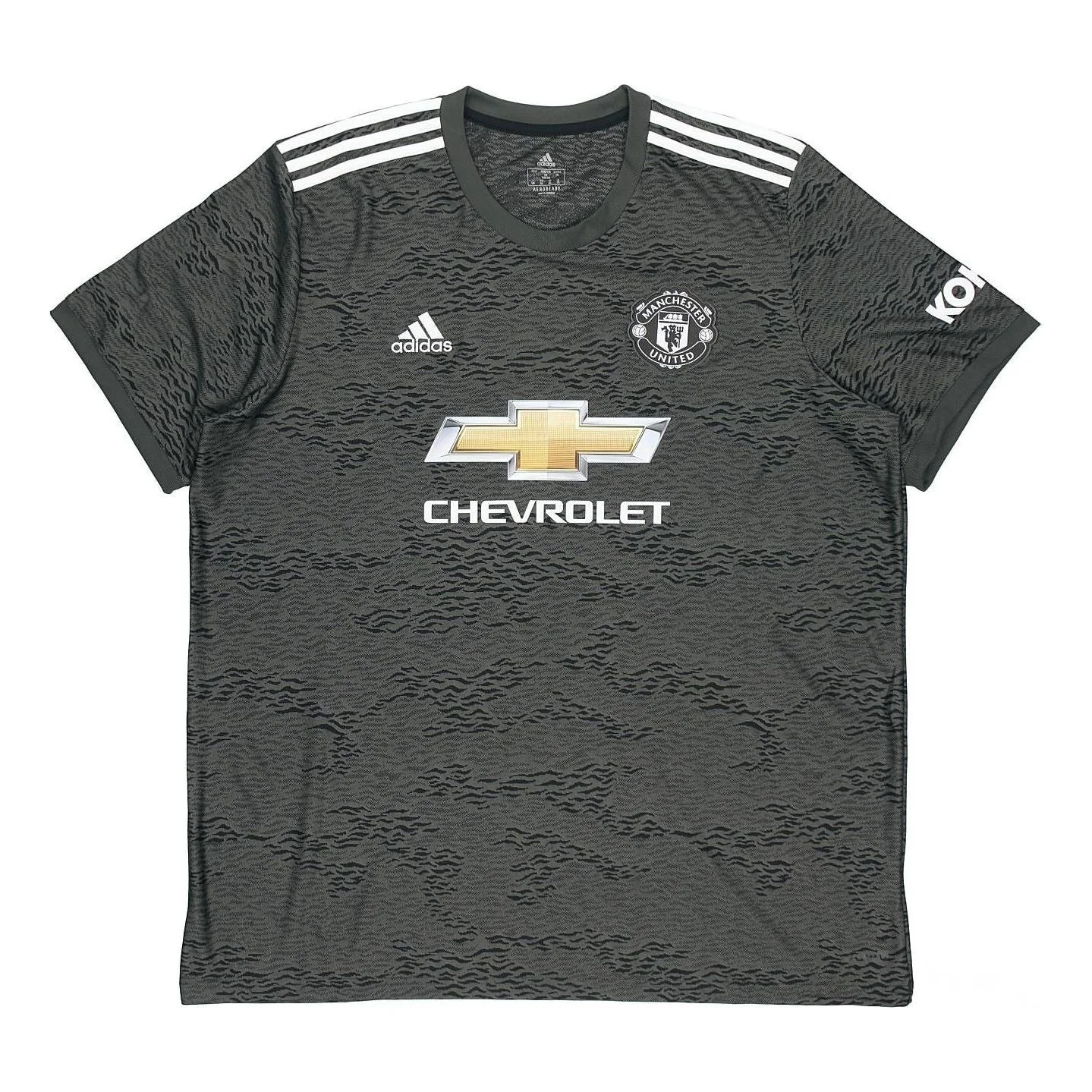 adidas MUFC A JSY 20-21 Season Manchester United Away SW Fan Edition Sports Short Sleeve Jersey Gree - 1