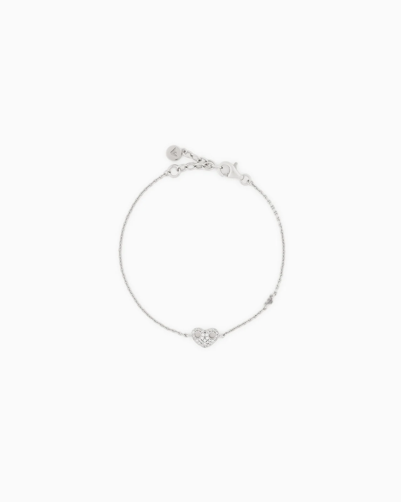 STERLING SILVER HEART BRACELET - 1