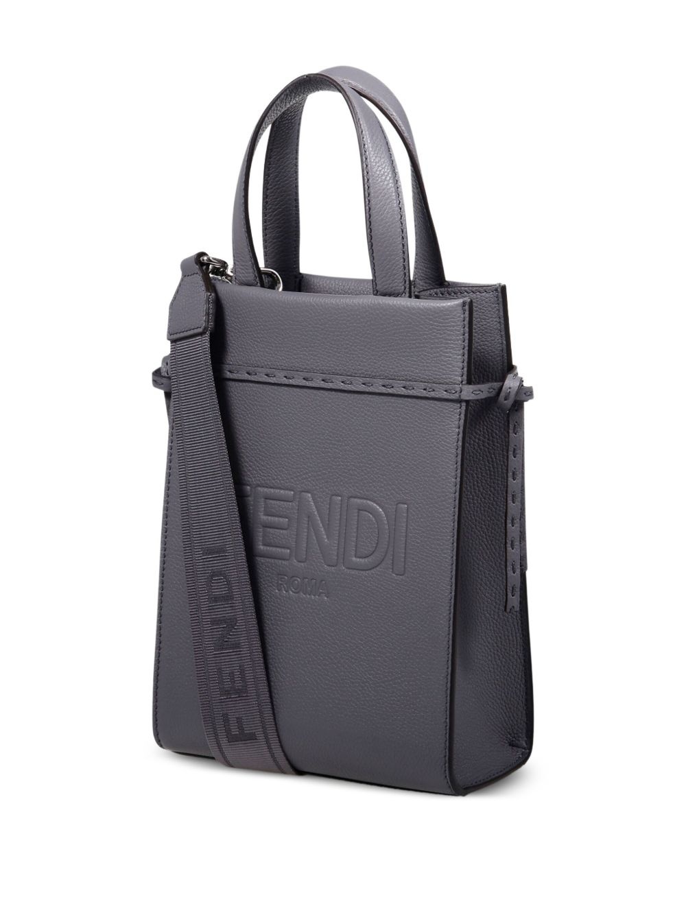 logo-embossed tote bag - 3