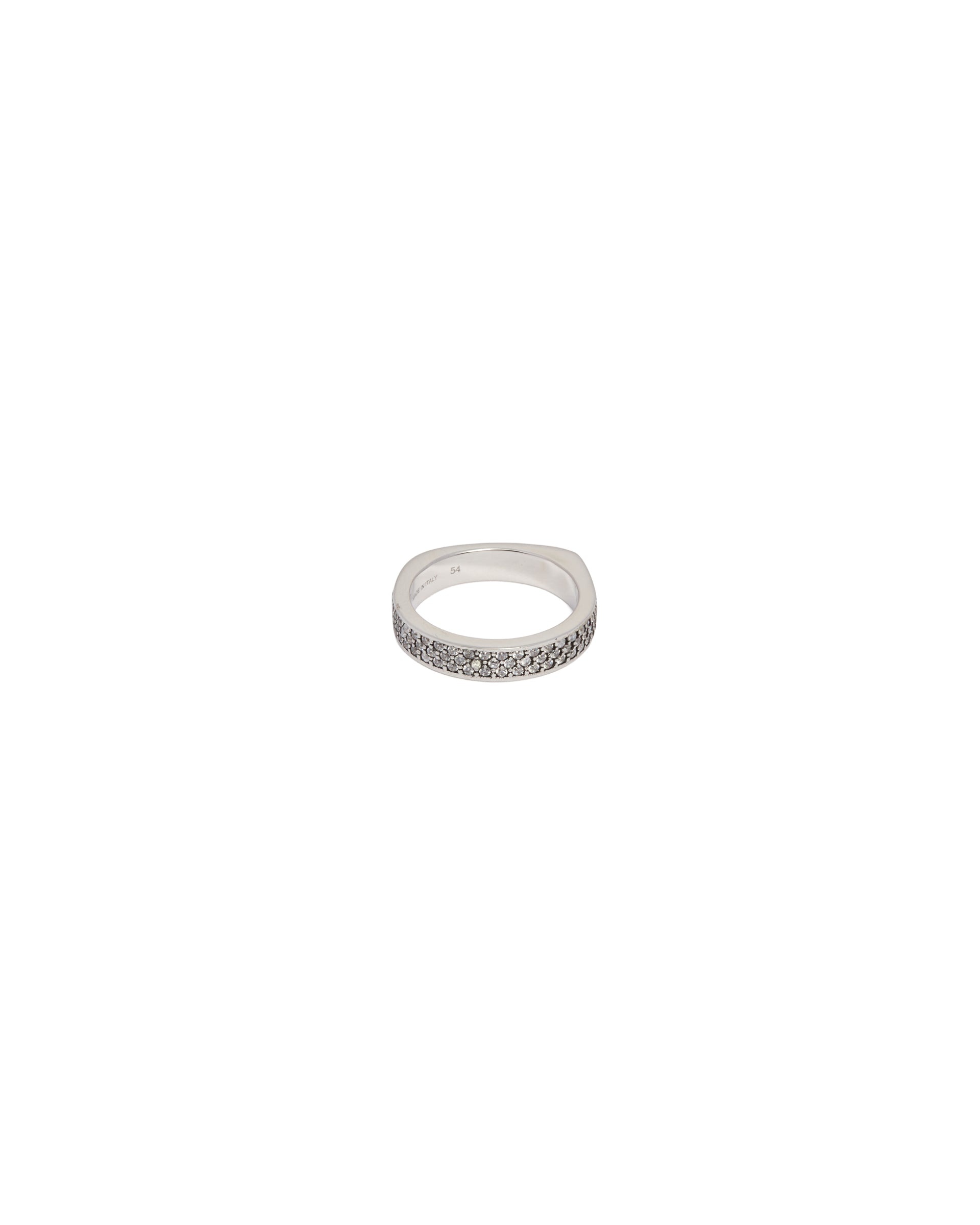 Totême Silver Signature Pave Ring | antonia | REVERSIBLE