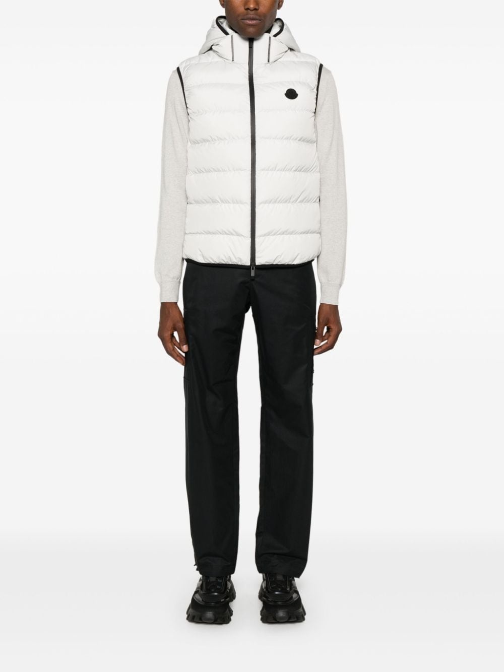 logo-patch cargo trousers - 2