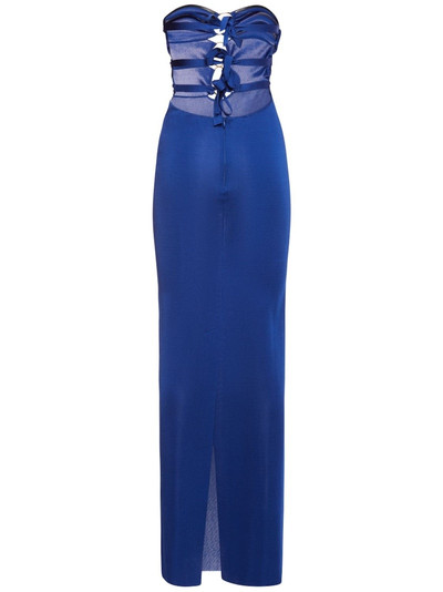 TOM FORD Keyhole strapless jersey long dress outlook