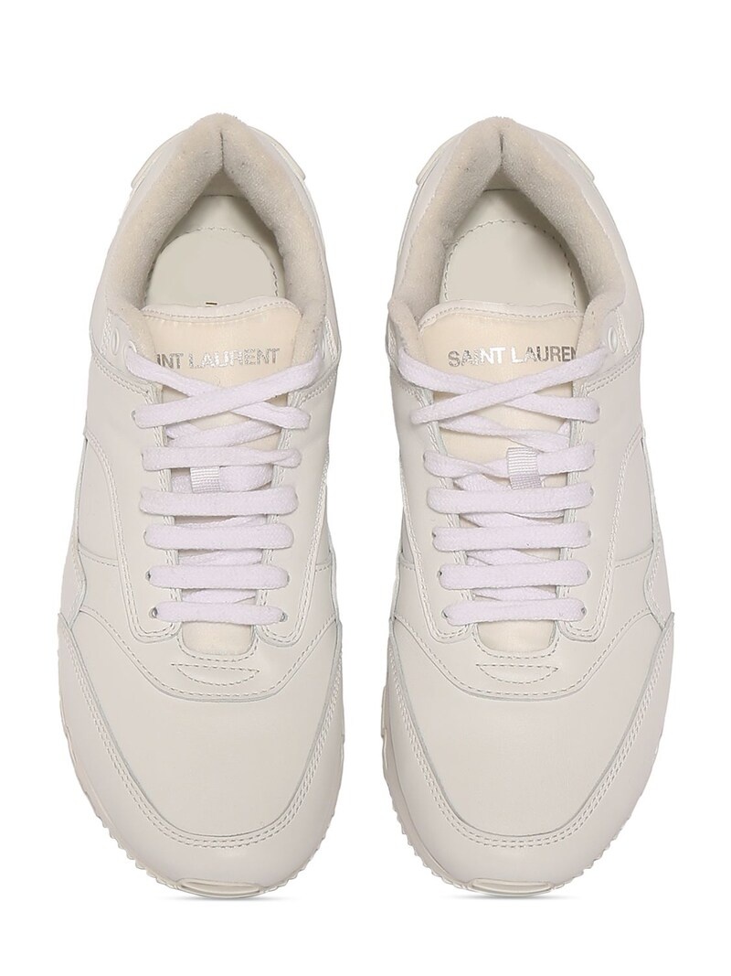 Bump leather sneakers - 5