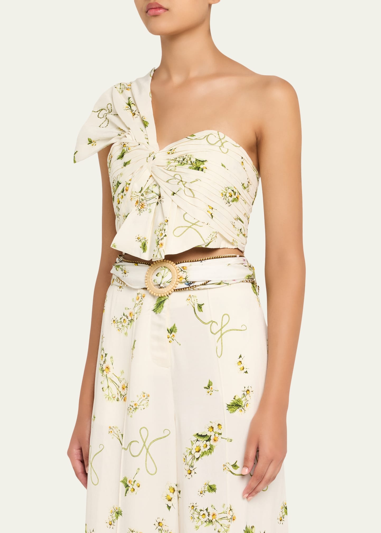 Botanical Utopia Asymmetric Bow Top - 4