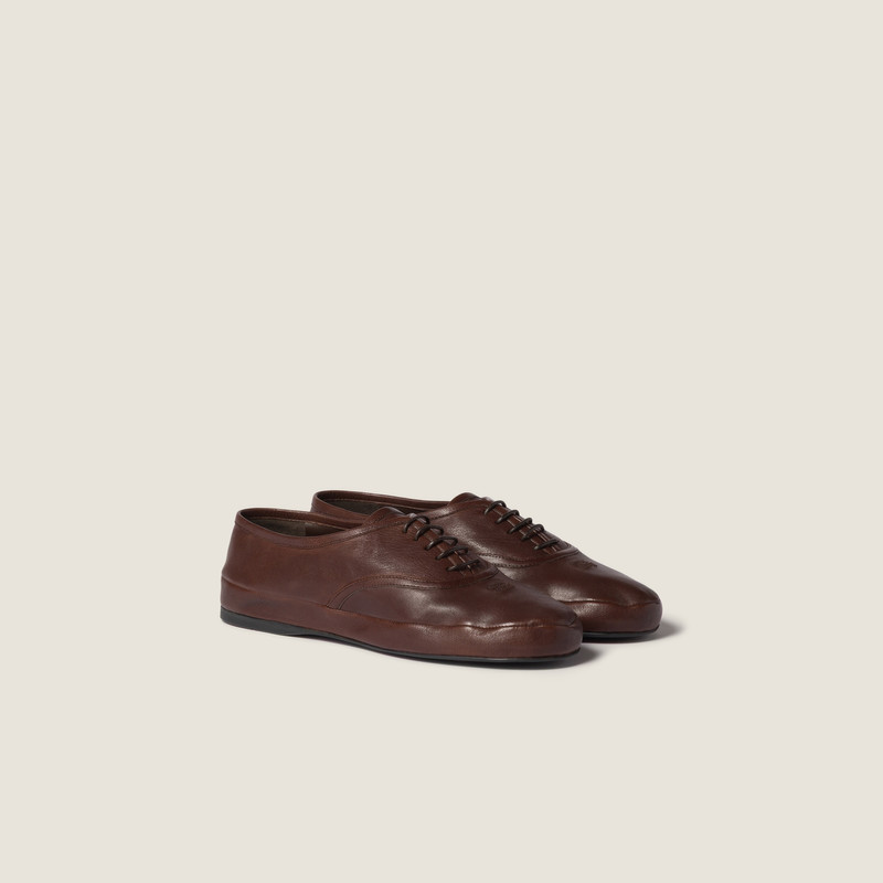 Nappa leather laced shoes 1