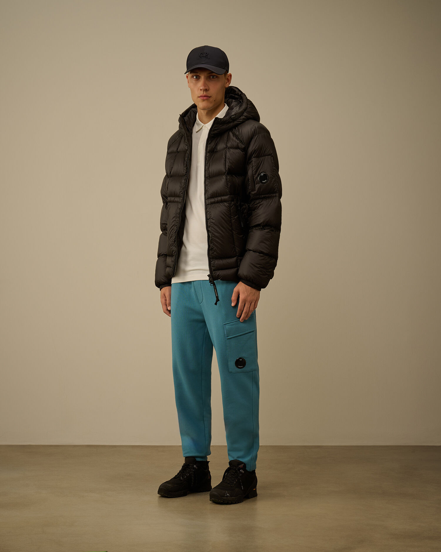 Diagonal Raised Fleece Lens Sweatpants - 2