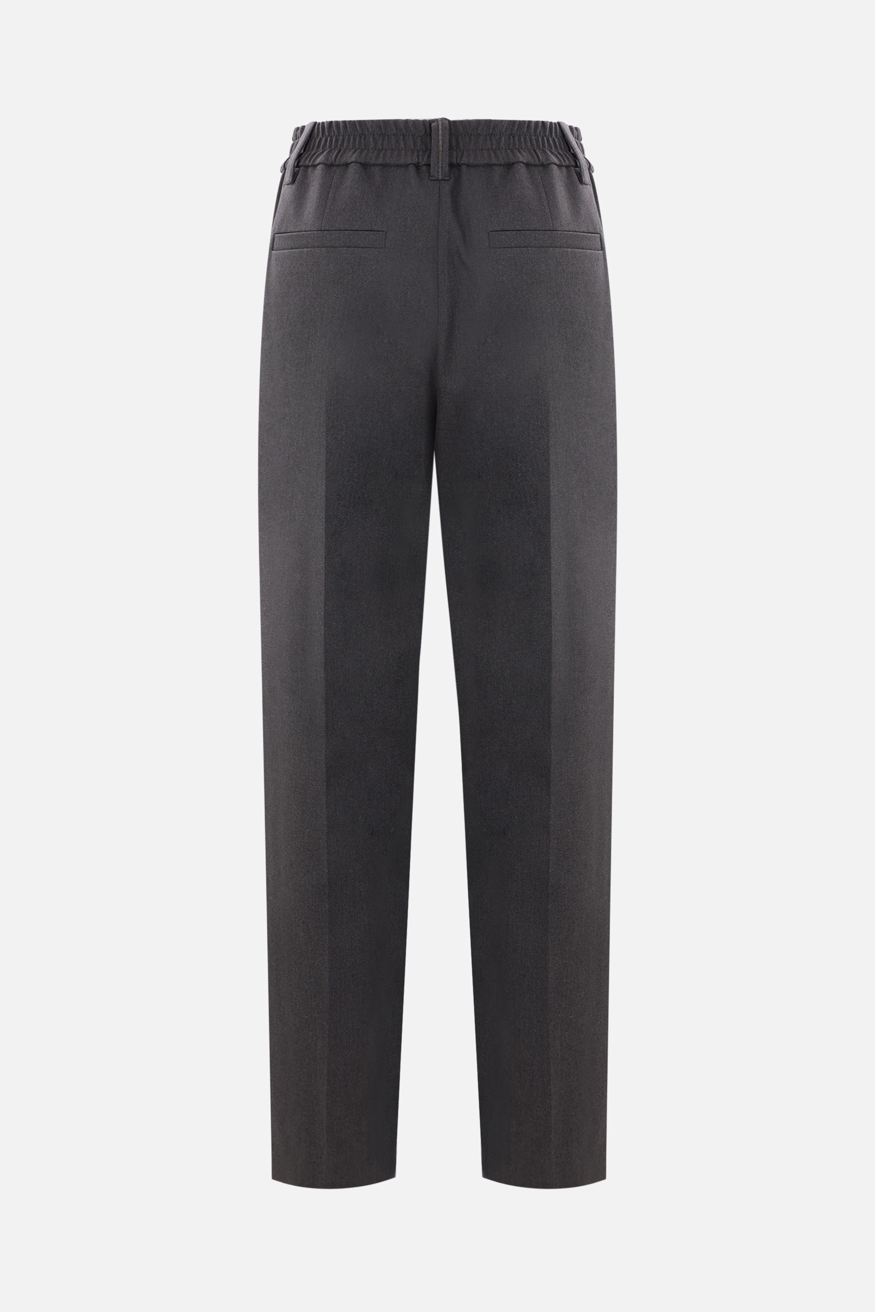 パンツ Brunello Cucinelli Darted Trousers In Wool Blend Brunello Cucinelli DRILL DARTED TROUSERS | tizianafausti