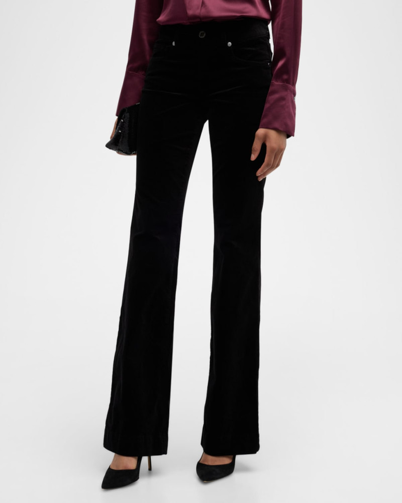 RAMY BROOK Kyle Velvet Flare Trousers outlook