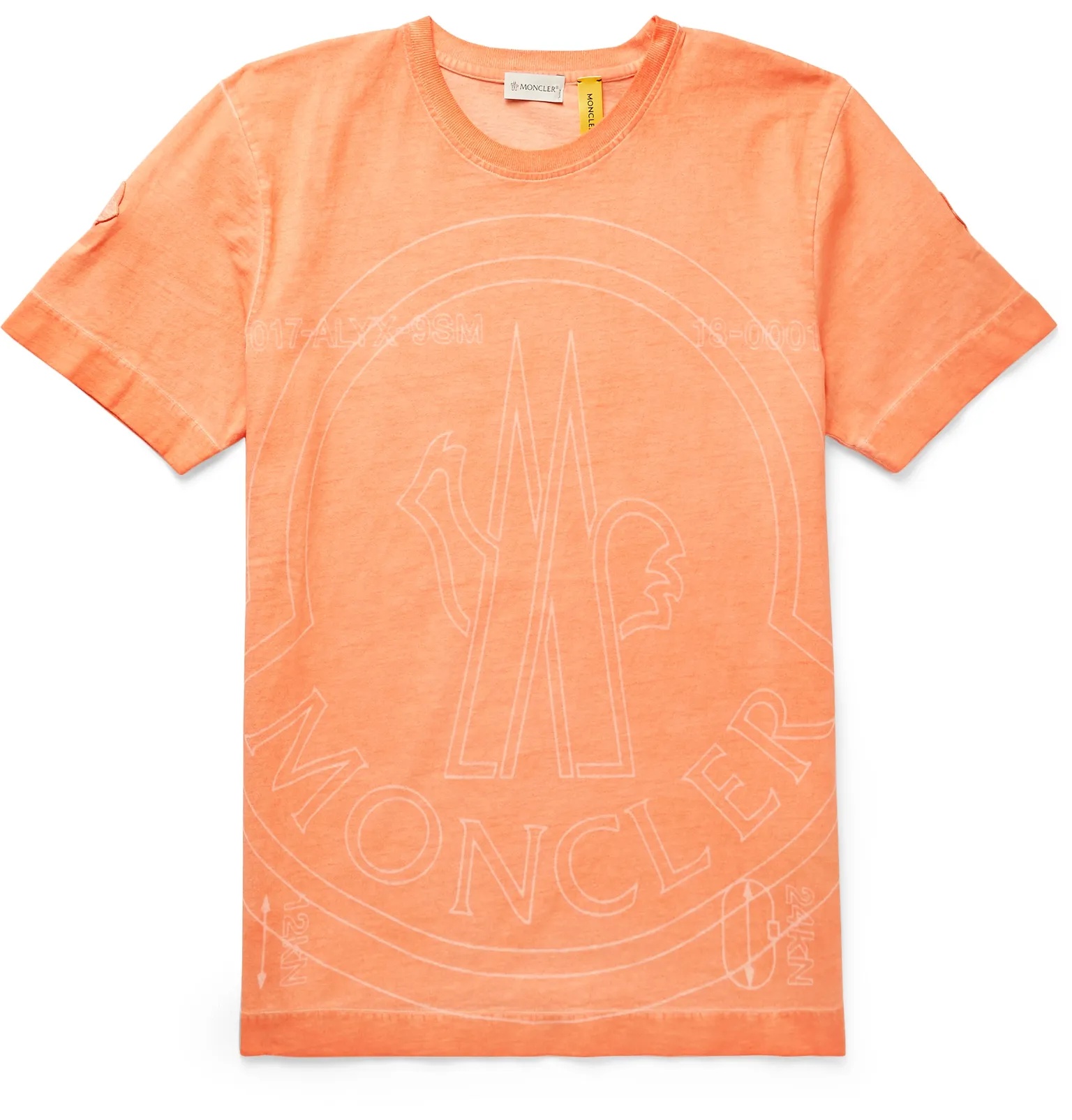 6 Moncler 1017 ALYX 9SM Logo-Print Cotton-Jersey T-Shirt - 1