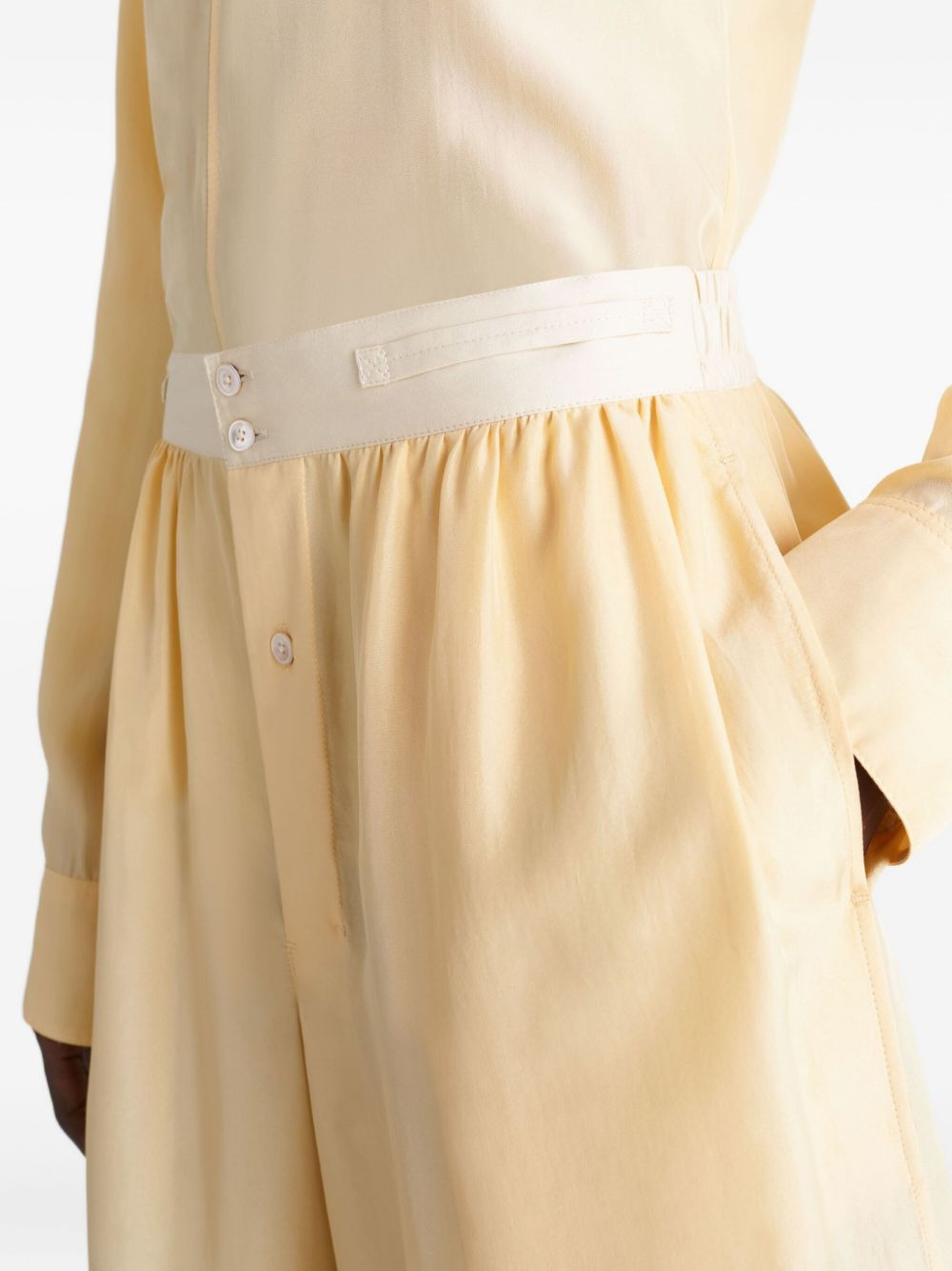 button-front shorts - 5