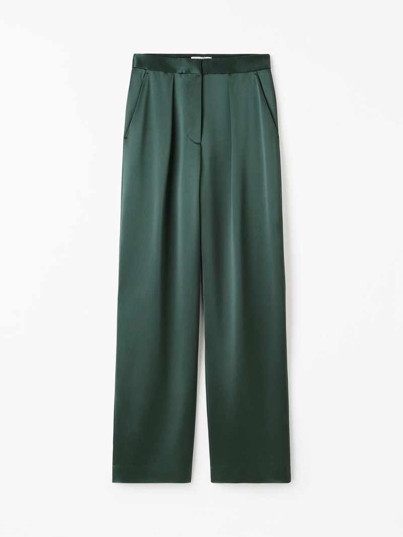 Inga Straight-Fit Satin Trousers 1