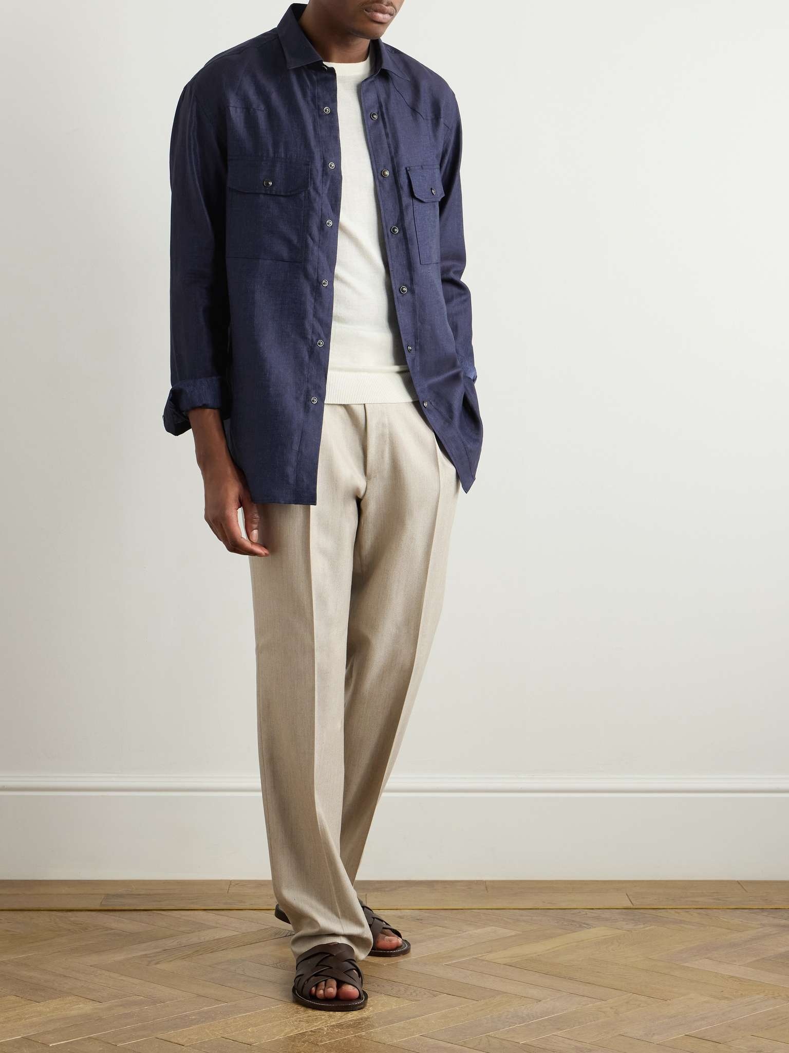 Cotton and Linen-Blend Twill Shirt - 2