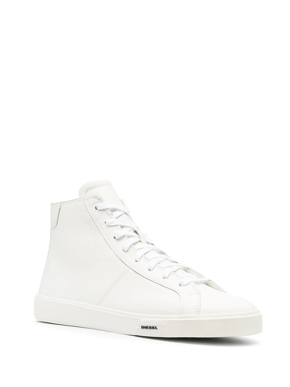 leather high-top sneakers - 2