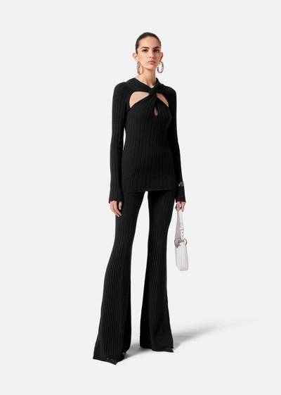 VERSACE Ribbed Twisted Jumper outlook