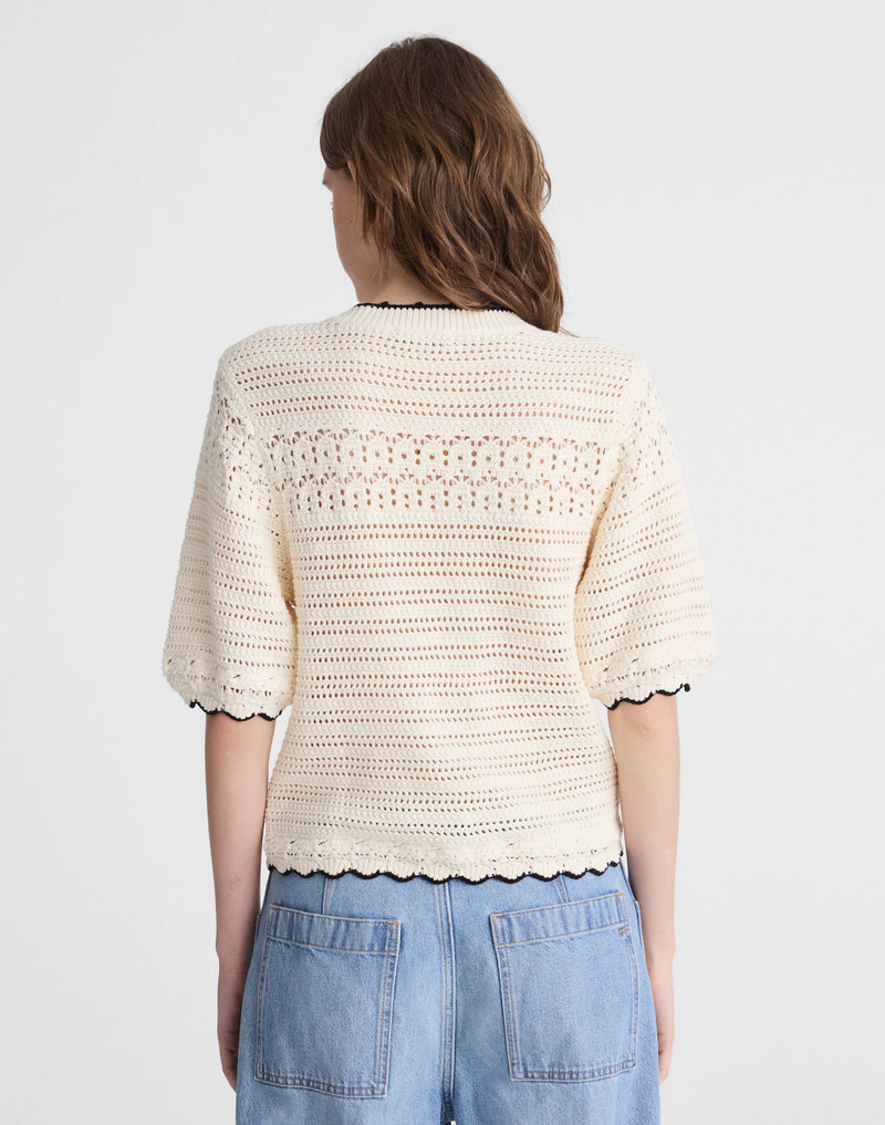 Madewell Textured Sweater Tee in 100% Cotton outlook