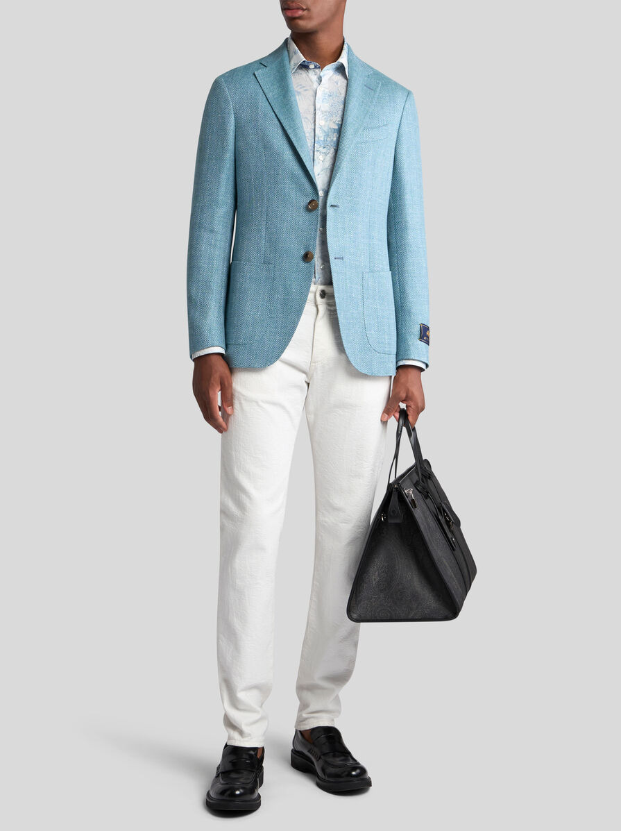 WOOL-BLEND CASUAL BLAZER - 3