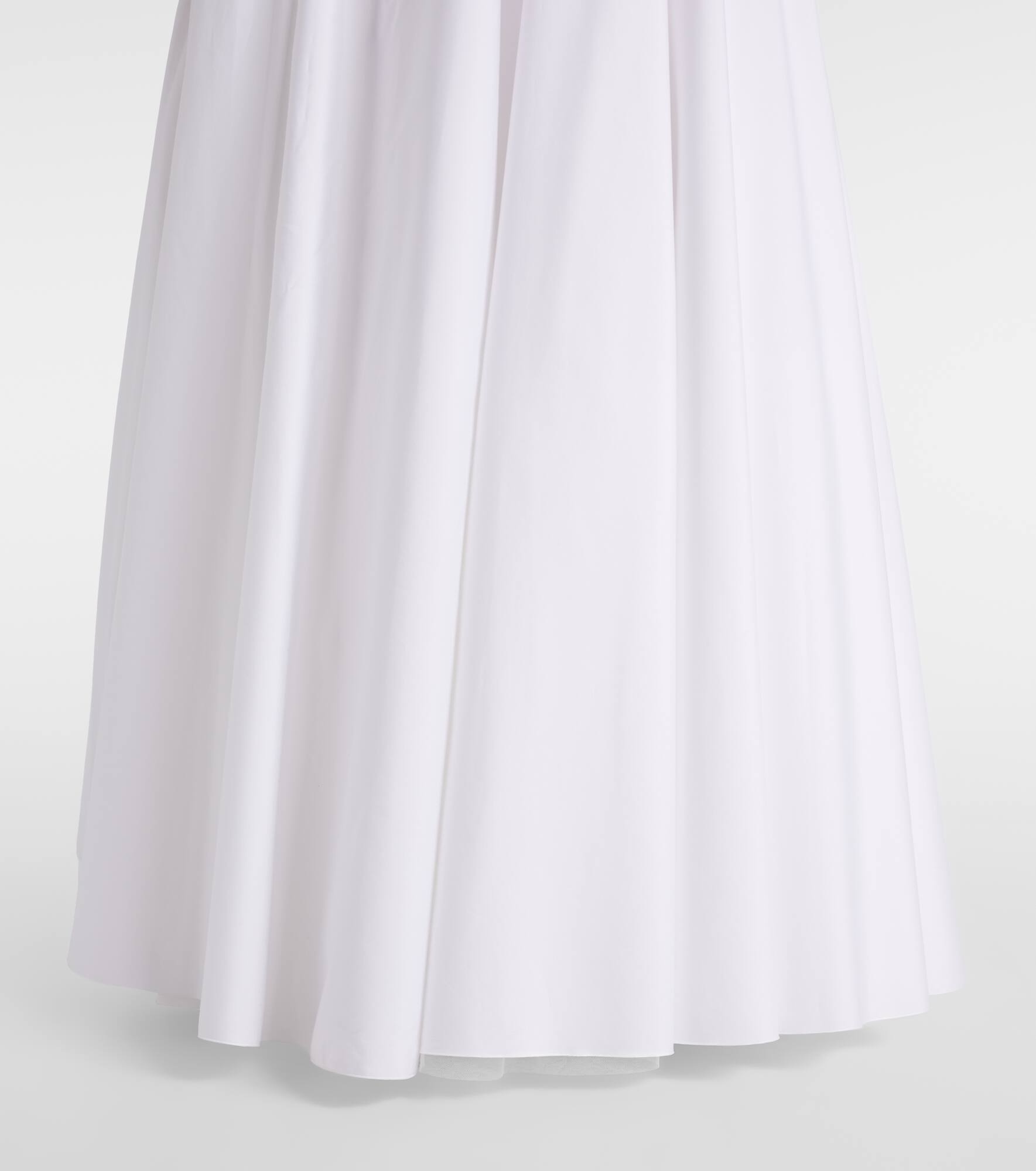 Cutout ruched off-shoulder cotton gown - 5
