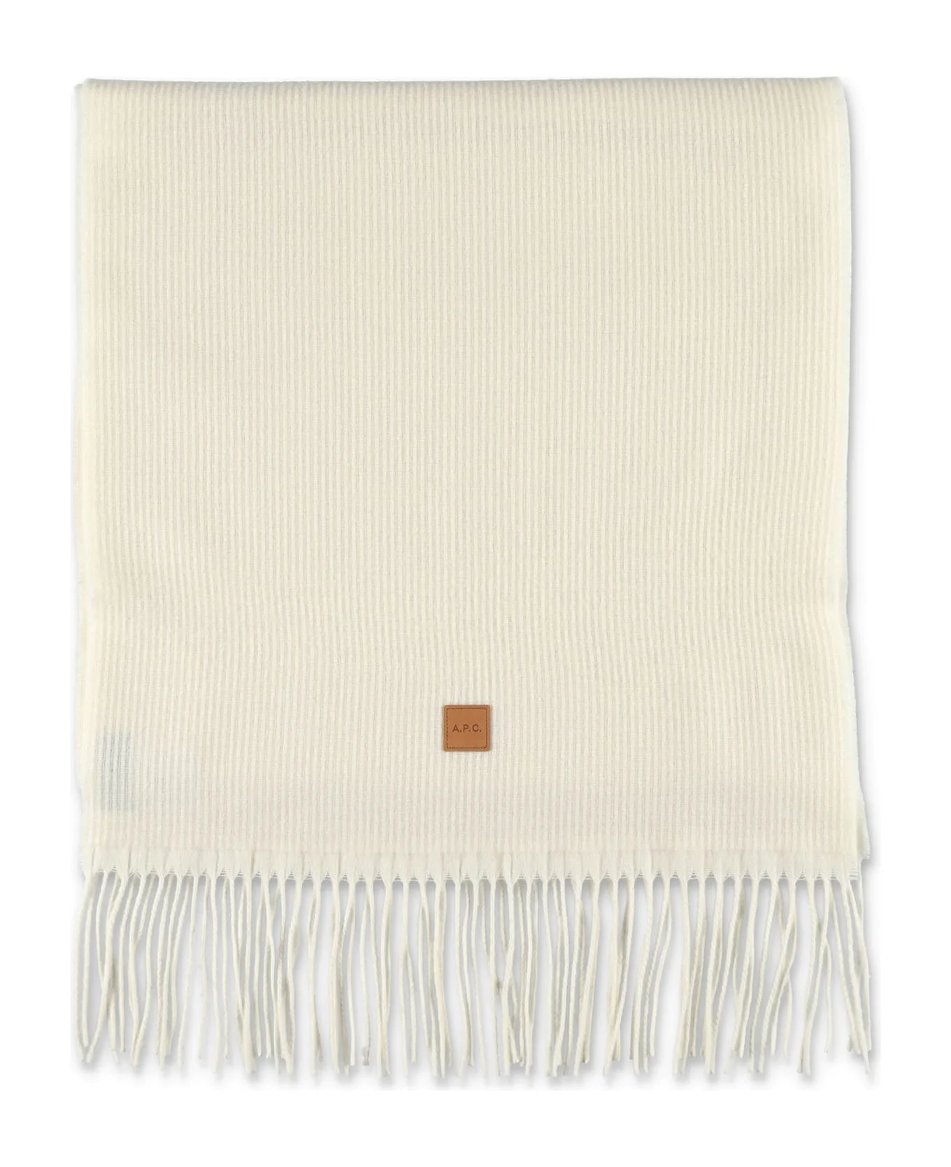 A.p.c. Aria Wool Scarf With Logo - 1