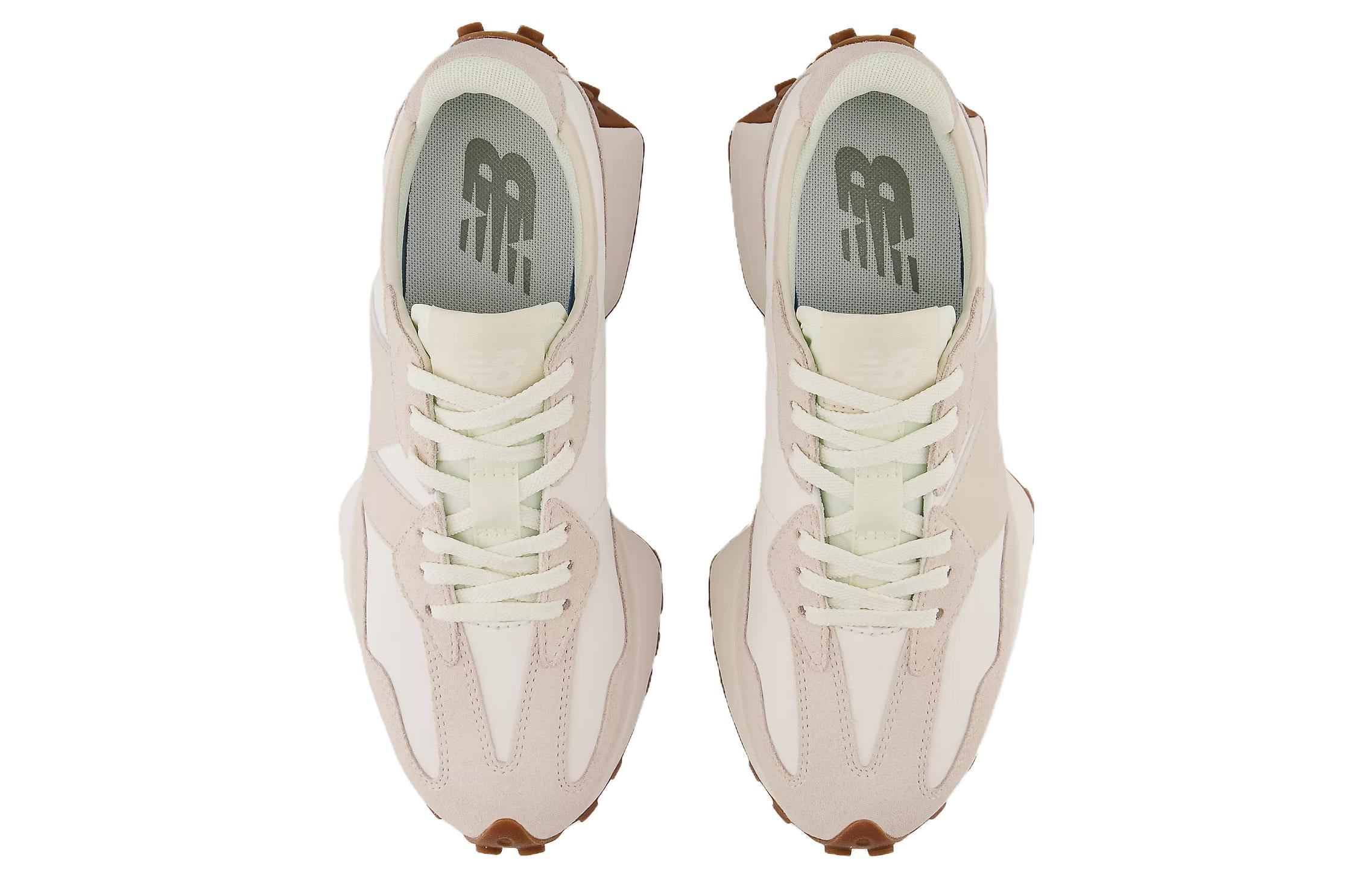 (WMNS) New Balance 327 Beige White Gum Pink WS327AN - 4