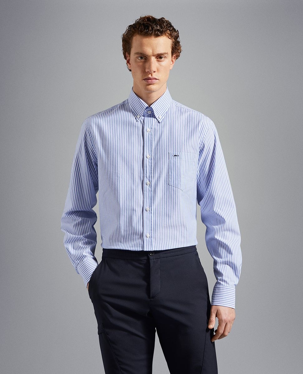 Striped Oxford cotton shirt - 2