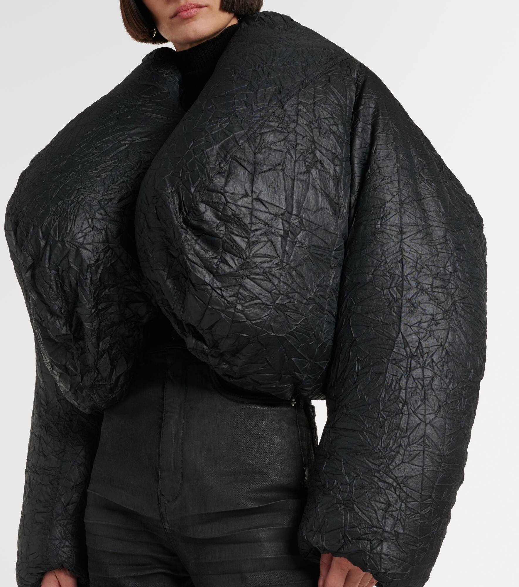 Cropped puffer jacket - 4