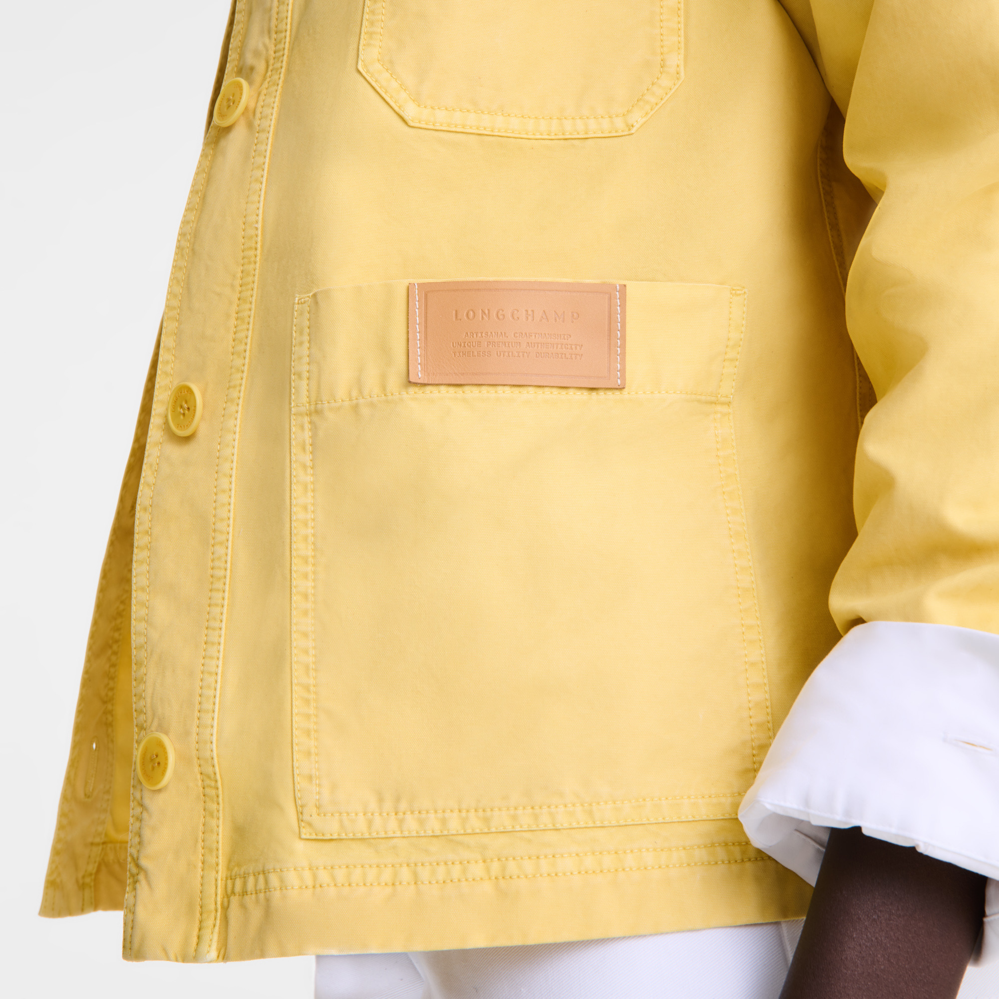 Jacket Yellow Chick - Overdyed cotton - 5