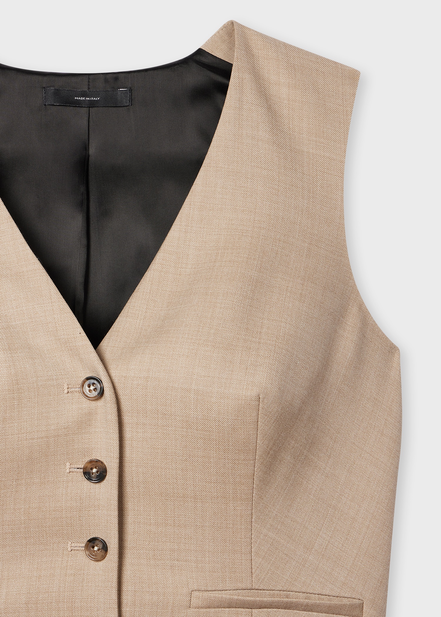 A Suit To Travel In - Women's Stone Wool Waistcoat & Tailored Skirt - 3